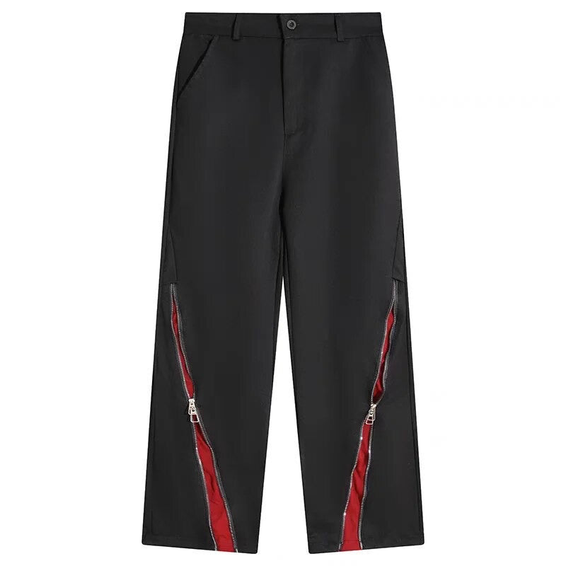 Red Zip Tactical Pants