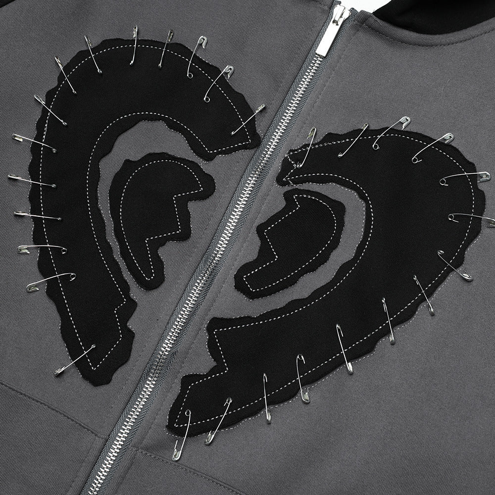 Y2k Hearth Zip Hoodie (2 Colors)