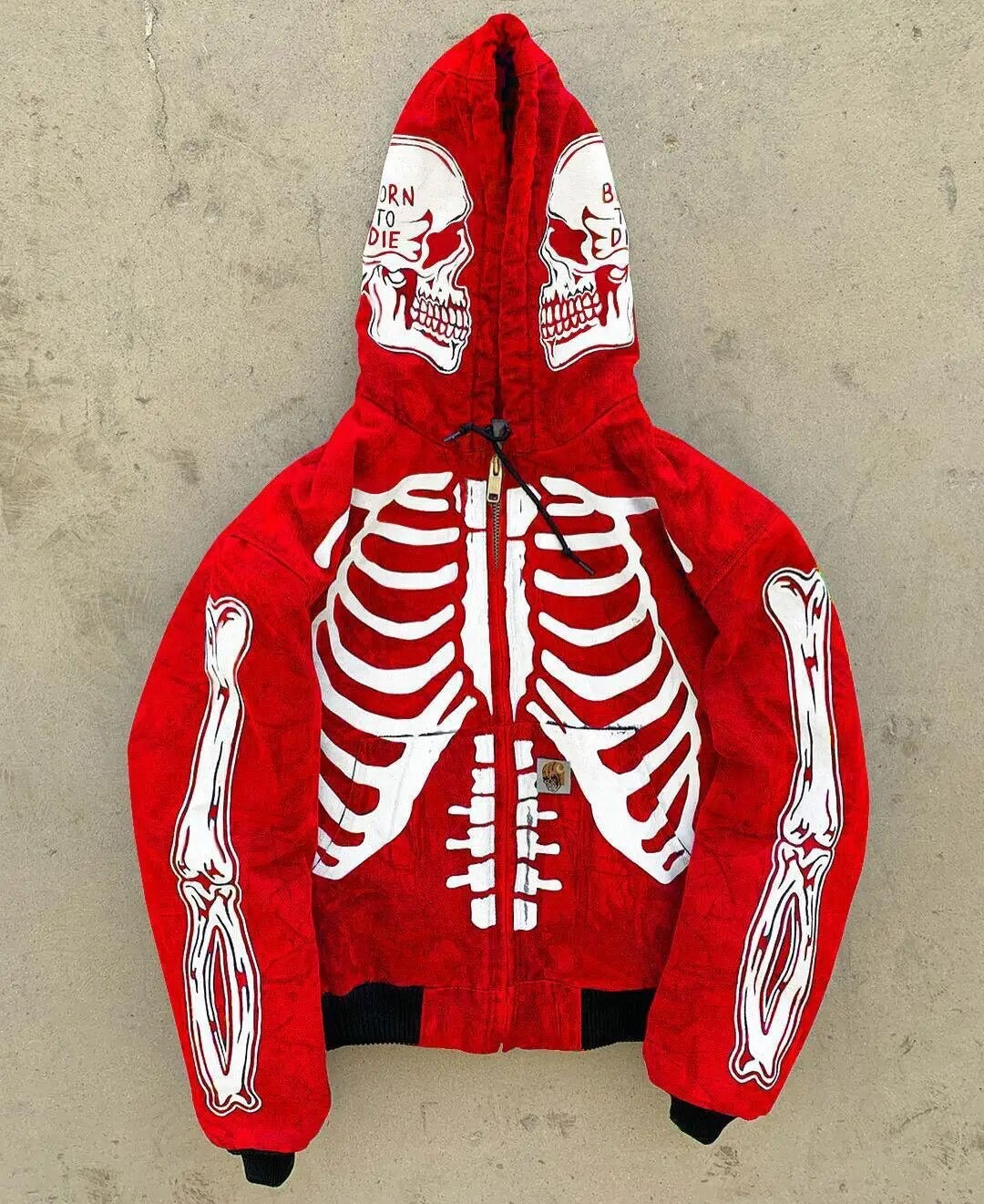 Skeleton Full Zip Hoodie (5 Colors)