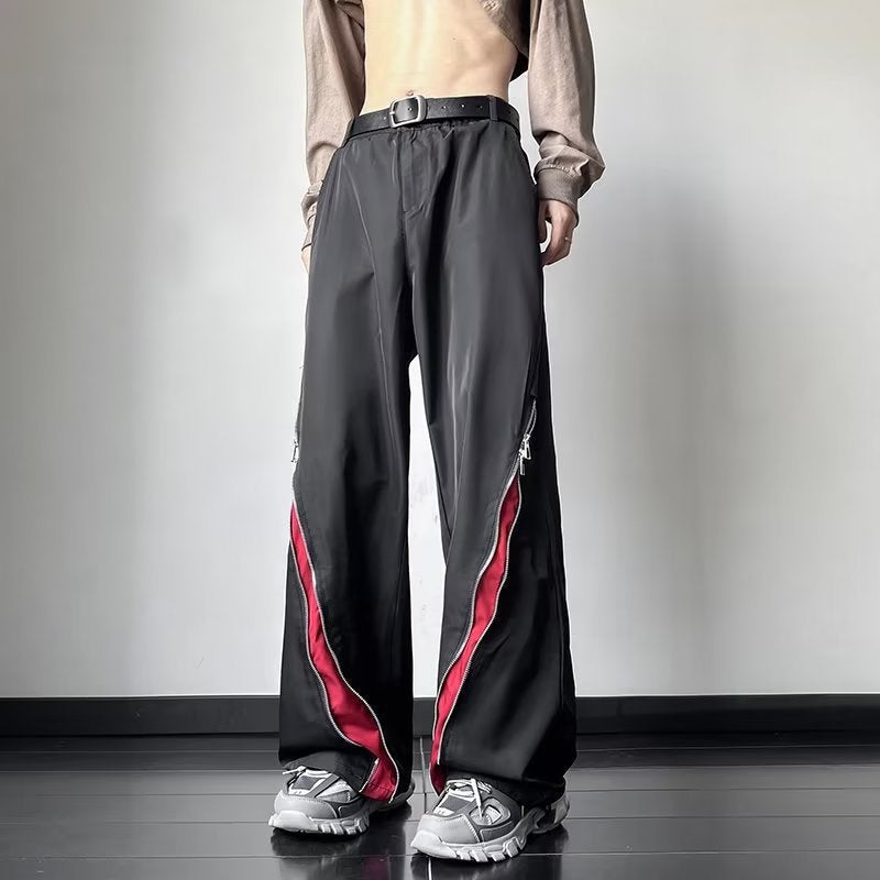 Red Zip Tactical Pants