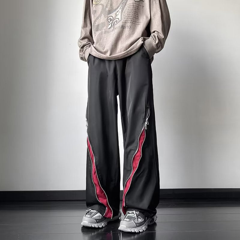 Red Zip Tactical Pants